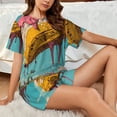 thumbnail image 6 of Womens Pajama Sets With Pocket, Melting Banana Fantasy Lounge Sets Short Sleeve Sleepwear PJ Sets for Women, 6 of 6