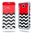 thumbnail image 1 of Skin Decal Wrap Compatible With Samsung Galaxy S6 Active cover Sticker Design Red Chevron, 1 of 4