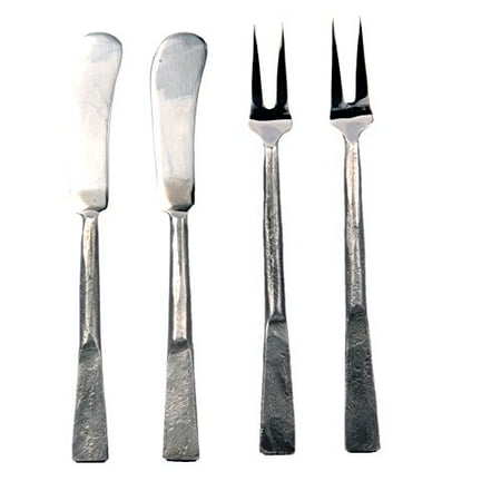 - Nascent Steel Celia Design Party Accessories 4 Pcs. Set Cheese Pickle Fork Spreaders