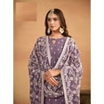thumbnail image 3 of Custom Made Heavy Faux Georgette Embroidered Work Long Straight kurti With Pant And Dupatta, 3 of 5