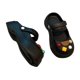 thumbnail image 2 of Zapatos de jardín de PVC para mujer, de verano, con puntera cerrada y aberturas, sin cordones, talla 38-39, color negro, 2 of 8