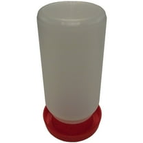 RITE FARM PRODUCTS RED QUAIL & CHICK SAFETY WATERER DRINKER BASE & QUART JAR CHICKEN