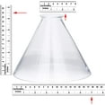 thumbnail image 3 of B & P Lamp Clear Glass Deep Cone Shade (18cm ), 3 of 7