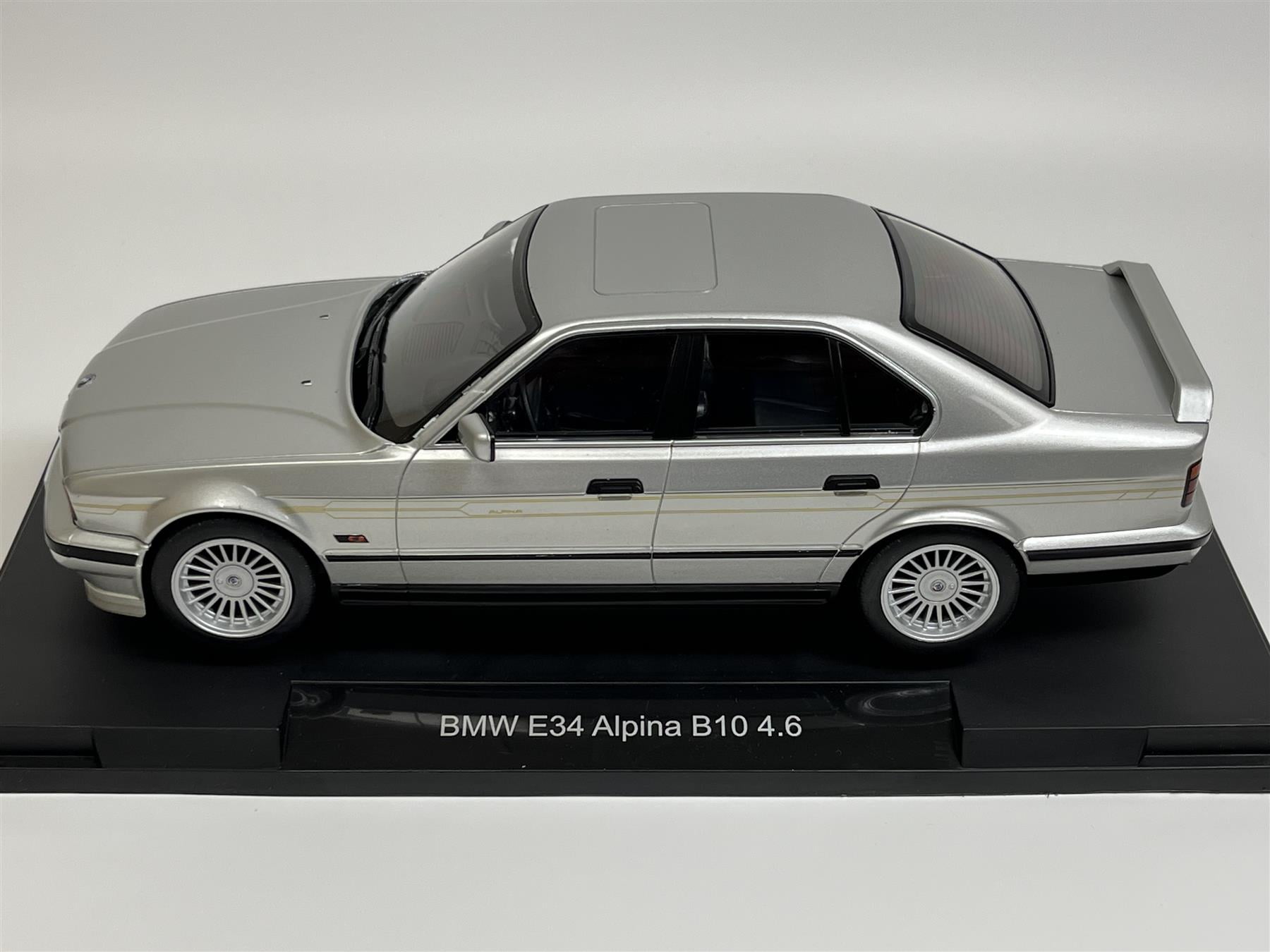 BMW E34 Alpina B10 4.6 Silver Metallic 1:18 Model Car Group