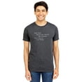 thumbnail image 2 of Dear Past, Thank You For All The Lessons Dear Future I Am Ready Men's Modern Fit Fun Casual T-Shirt Printed Graphic Tee Charcoal Gray X-Large, 2 of 3