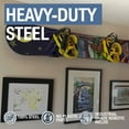 thumbnail image 4 of StoreYourBoard Naked Snow, Snowboard Display Wall Rack, Powder Coat Black, 4 of 6