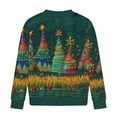 thumbnail image 4 of SERTG Men's Christmas Sweater Print Warm Christmas Cardigan Long Sleeve Hoodless Casual Coat Men Christmas Tops(Green,L), 4 of 5