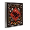 thumbnail image 3 of Stupell Industries Fright Night Bat & Botanicals Gray Framed Floater Canvas Wall Art design by Janelle Penner, 25 x 25, 3 of 9