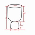 thumbnail image 5 of Pasargad Home Calista Side Table - 10.25 x 10.25 x 20 in., 5 of 5