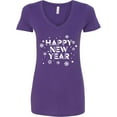 thumbnail image 3 of Inktastic Happy New Year Women's V-Neck T-Shirt, 3 of 5