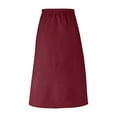 thumbnail image 7 of RUTAYY Women Suede A-Line Midi Skirt With Elastic Waist And Front Pockets For Fall And Winter Solid Color Flowy Swing Skirts, 7 of 7