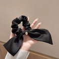 thumbnail image 2 of Korean High-End Satin Bow Large Intestine Hair Band Rubber Band Women Tie Hair Rope Simple Head Rope Elegant Head Flower, 2 of 4