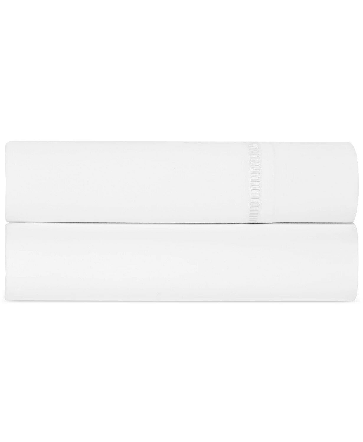 Hotel Collection European Linens Cotton Ladder Stitch Pique Flat Sheet