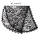 thumbnail image 2 of Floral Lace Veils for Head Covering Latin Mass Mantilla Veils Short Scarf for Bridal Women Black Catholic Veil for Churc, 2 of 2