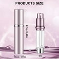thumbnail image 2 of 2 Pcs Perfume Atomizer, Boriyuan 5ml Portable Mini Perfume Bottle Refillable Atomizer, Pocket Perfume Dispenser for Men and Women Travel (Pink + Silver), 2 of 7