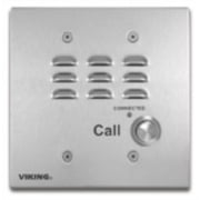 Viking Electronics E-1600-32-IP-EWP VoIP Stainless Steel Handsfree ADA Emergency Phone Flush Mount in a Double Gang Box or Surface Mount with a VE-5x5 with Enhanced Weather Protection
