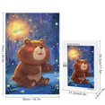 thumbnail image 2 of 1000 Piece Bear in the Forest Puzzle – Wooden Jigsaw for Adults – Nature-Themed Relaxation Puzzle for Stress Relief and Home Décor, 2 of 8