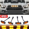 thumbnail image 1 of ALING 4Pcs LED Smoked Lens Front Grille Marker Lights Kit For Toyota Tacoma TRD Pro Grille 2016 2017 2018 2019 2020,Led Front Grille Lighting Assemblies Kit With Fuse, 1 of 8