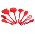 thumbnail image 2 of Juego De Utensilios De Silicona Para Cocinar, Juego De Utensilios De Cocina De Silicona, Con Contenedor De Almacenamiento, Espátula, Cuchara, Herramienta De Cocina Para Utensilios Cergrey Non‑Stick Kitchen Utensil, 2 of 8
