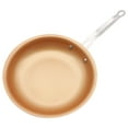 thumbnail image 3 of Greswe 10 Inches Copper Red Ceramic Induction Frying Pan, Scratch Resistant, Nonstick Skillet, 3 of 7