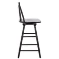 thumbnail image 5 of SAFAVIEH Quai Square Mid Back Counter Stool, Black, 5 of 12