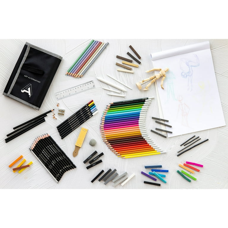  Art Alternatives Sketching & Drawing Art Kit 112 Pieces, for  Kids, Teens, Adults Multicolor Pencils, Good for an Art Fan