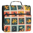 thumbnail image 5 of FORMRS Zipper Binder with Shoulder Strap 2-inch Ring 500 Sheet Capacity File Bag, Jungle Stamp, 5 of 5