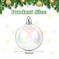 thumbnail image 2 of 12/24/36 Pcs Christmas Iridescent Ornaments Ball Clear Plastic Bubbles Cauldron Halloween Hanging Ornament Balls Bulk Wedding Decorative Rainbow Hanging Craft for DIY Witch Magic Pot, 2 of 6