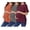 Orange + Gray + Deep Purple, variant on Weardear 3 Pack Maternity Shirts Split Side Loose Pregnancy Tops Crew Neck Short Sleeve Postpartum Clothes