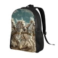 thumbnail image 2 of Haiem Roman Chariot Horse Race Backpack - Stylish and Durable 15-inch Laptop Backpack with Waterproof Oxford Fabric, 2 of 8