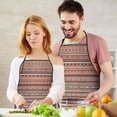 thumbnail image 5 of Boho Red Striped Ethnic Pattern Apron-Garden Aprons for Women with Pockets-Cotton Linen Waterproof Kitchen Cooking Gardening Aprons Adjustable for Kitchen,Cooking,BBQ and Salon 33x27 Inch, 5 of 7