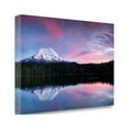 thumbnail image 2 of Tangletown Art, 34 x 23 "Pink Sky and Tree lines " by Dennis Frates, Gallery Wra, 2 of 2