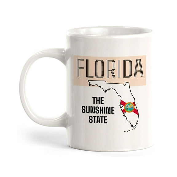 Designs ByLITA Florida: The Sunshine State 11oz Plastic Coffee Mug | State Pride Collection