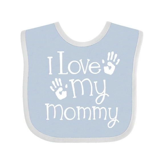 Inktastic I Love My Mommy Mothers Day Boys or Girls Baby Bib