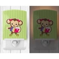 thumbnail image 2 of Caroline's Treasures BB7016CNL Monkey Going to School Ceramic Night Light, 6x4x3", multicolor, 2 of 2