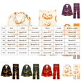 thumbnail image 4 of mgoYE Halloween Family Matching Pajamas Set Button Down Pumpkin Print, 4 of 9