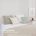 thumbnail image 2 of Deconovo Solid Soft Pillowcases Light Gray Throw Pillow Covers Decorative Cushion Covers for Couch 22 x 22 inch Light Gray Set of 2, 2 of 6