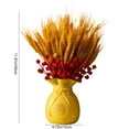 thumbnail image 3 of chaungfeng Creative Wheat Vase for Flower, 11.8 Inches Red Berries Flower Vase for Table Decorative, Vases Home Decor for Bathroom, Bedroom, Living Room, 3 of 6