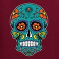 thumbnail image 5 of Wild Bobby Day Of The Dead Sugar Skull Pop Culture Men Graphic Tee, Maroon, 4X-Large, 5 of 5