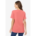thumbnail image 2 of Woman Within Plus Size Perfect Short-Sleeve V-Neck Tee (Petite Available), 2 of 6