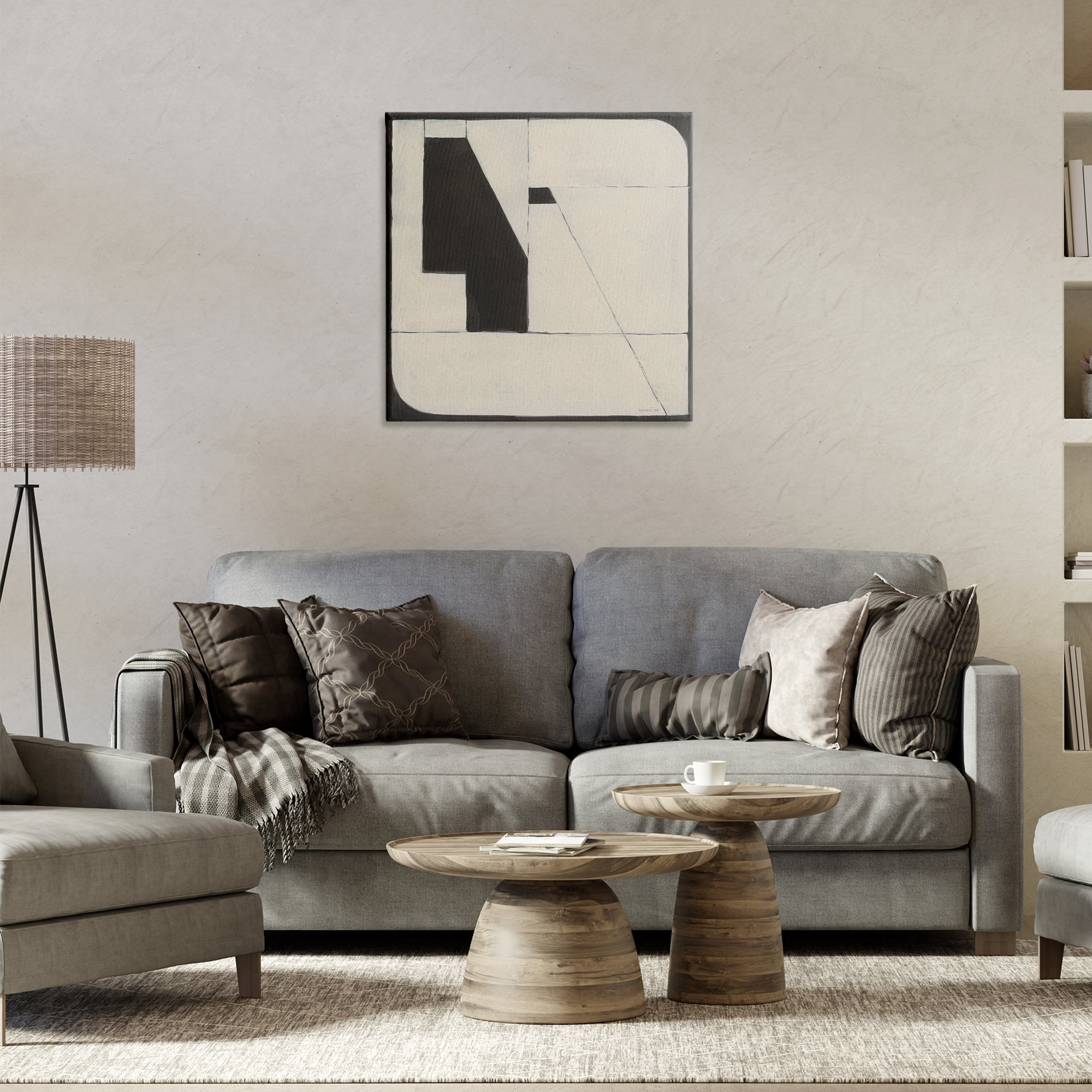 Stupell Industries Someday Soon Composition Abstract Painting Wrapped Canvas Art Print Wall Art, 24 x 24