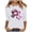 ZQR1-White, variant on VKOYWKM Women's 3/4 Sleeve Tops Breast Cancer Awareness Shirts Inspirational Cancer Crew Neck Loose Fit Pink Ribbon Graphic Tee