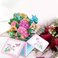 thumbnail image 4 of asddcavvf New Hydrangea 3D Three Greeting Card Birthday Holiday Wishes Universal Bulk Blank Cards, 4 of 7