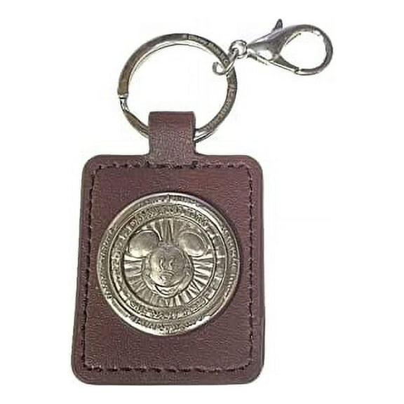 Walt Disney World Compass Medallion Faux Leather Keychain