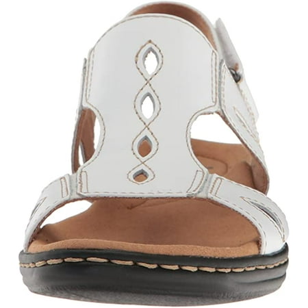 clarks leisa white sandals