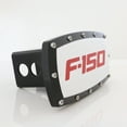 thumbnail image 2 of Ford F150 Logo Billet Tow Hitch Cover (Red on Chrome), 2 of 3
