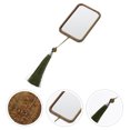 thumbnail image 2 of MasteelfCA Exquisite Makeup Mirror with Tassel Creative Cosmetic Tool Wooden Travel Mirror, 2 of 7