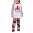 thumbnail image 3 of Hirigin Store Family Matching Pajamas Christmas Tree Letters Print Long Sleeve Tops and Stretch Casual Pants Sleepwear, 3 of 6