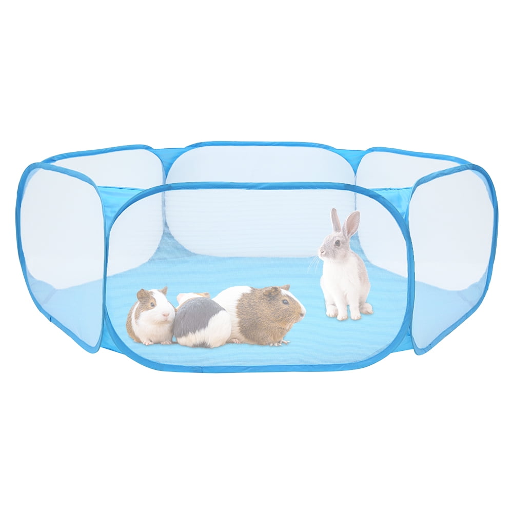 Fyeme Playpen for Small Animals, Foldable Cat Cage Tent with Zipper
