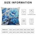 thumbnail image 5 of SHANXI  Blue Floral Throw Pillow Covers Watercolor Flower Decorative Couch Pillow Cases Home Decor for Bedroom Cushion Outdoor 12x12in, 5 of 5